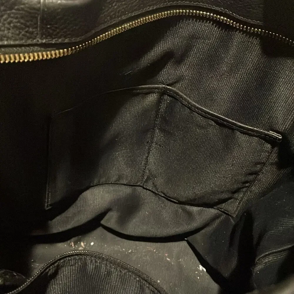Coach Scout Black Pebble Leather Hobo Bag